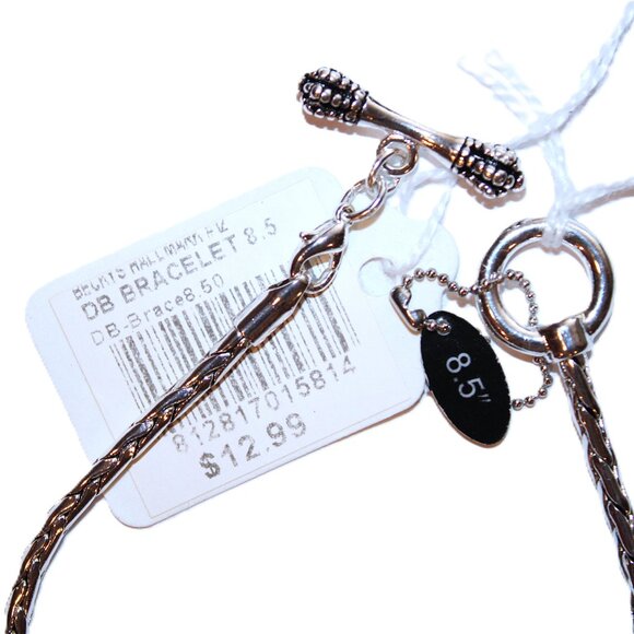 DaVinci Charm Bracelet 8.5" 9 Beads - Angels Blessed Crosses Religion Silver CZ - Picture 3 of 3